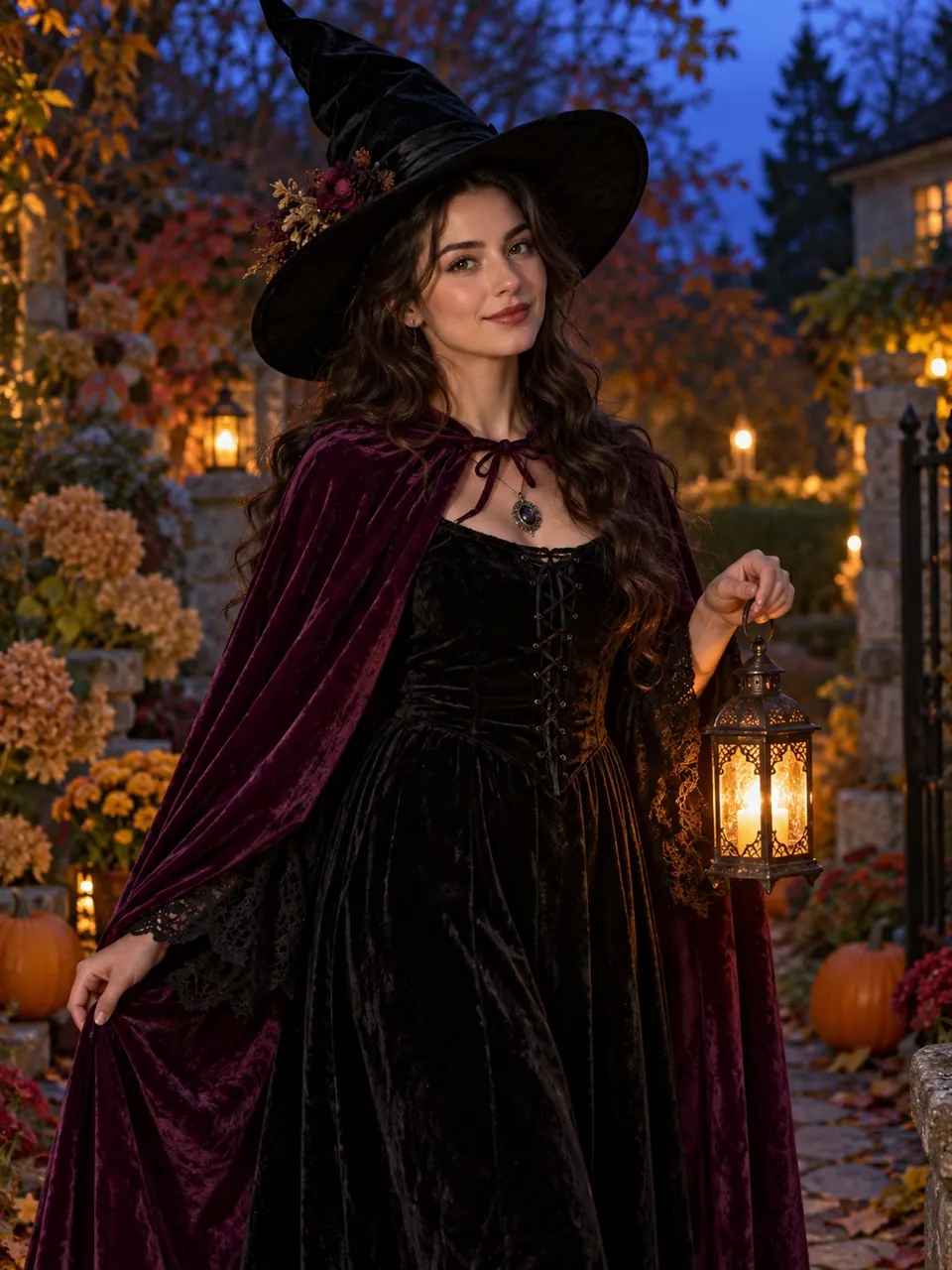 My photo as a witch costume portrait: A reference-photo starting point for clothing and background changes.